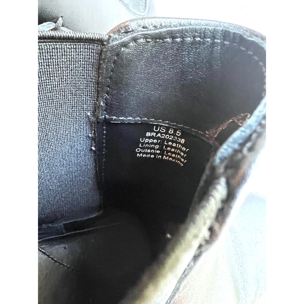Nisolo Ana Go-To Heeled Black Chelsea Boot Womens 8.5 Leather Lug Sole Ethical - Picture 3 of 7